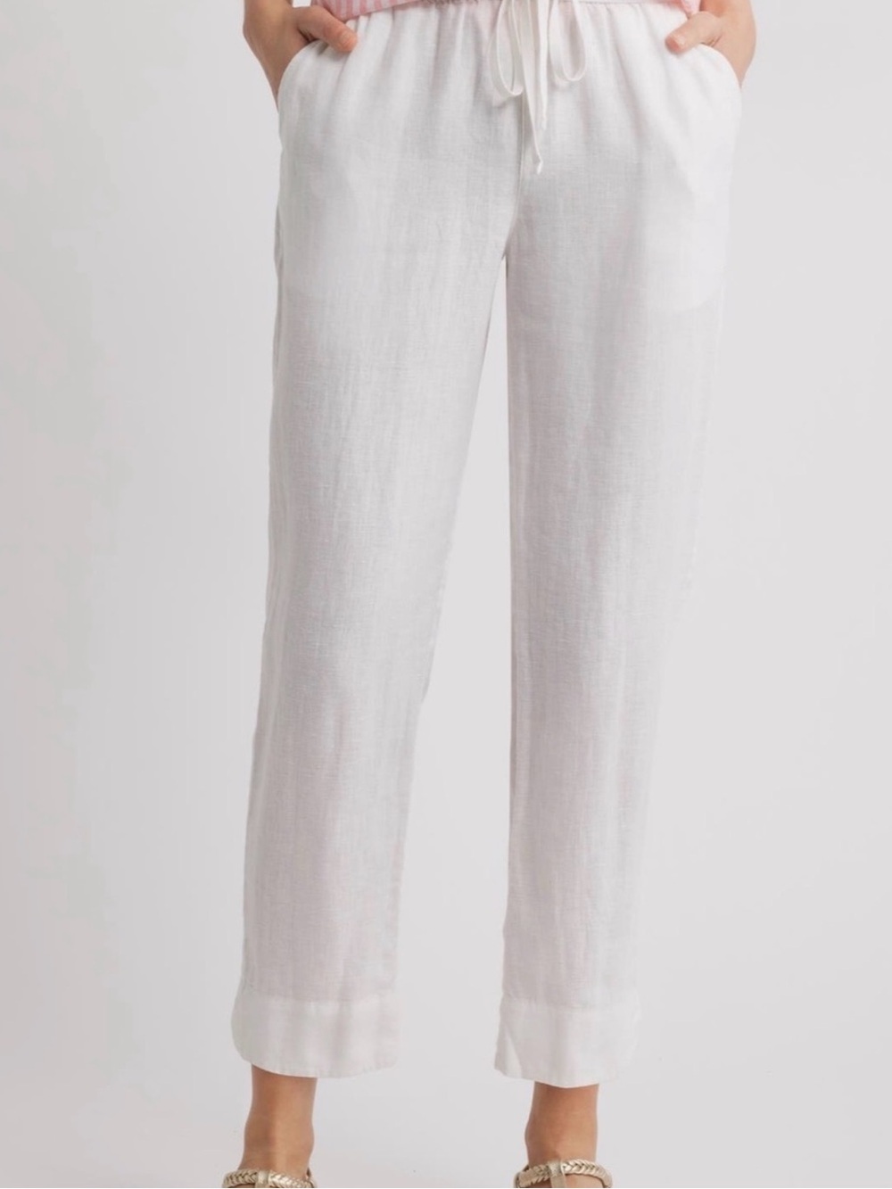 Caslon 100% Linen Drawstring Pants